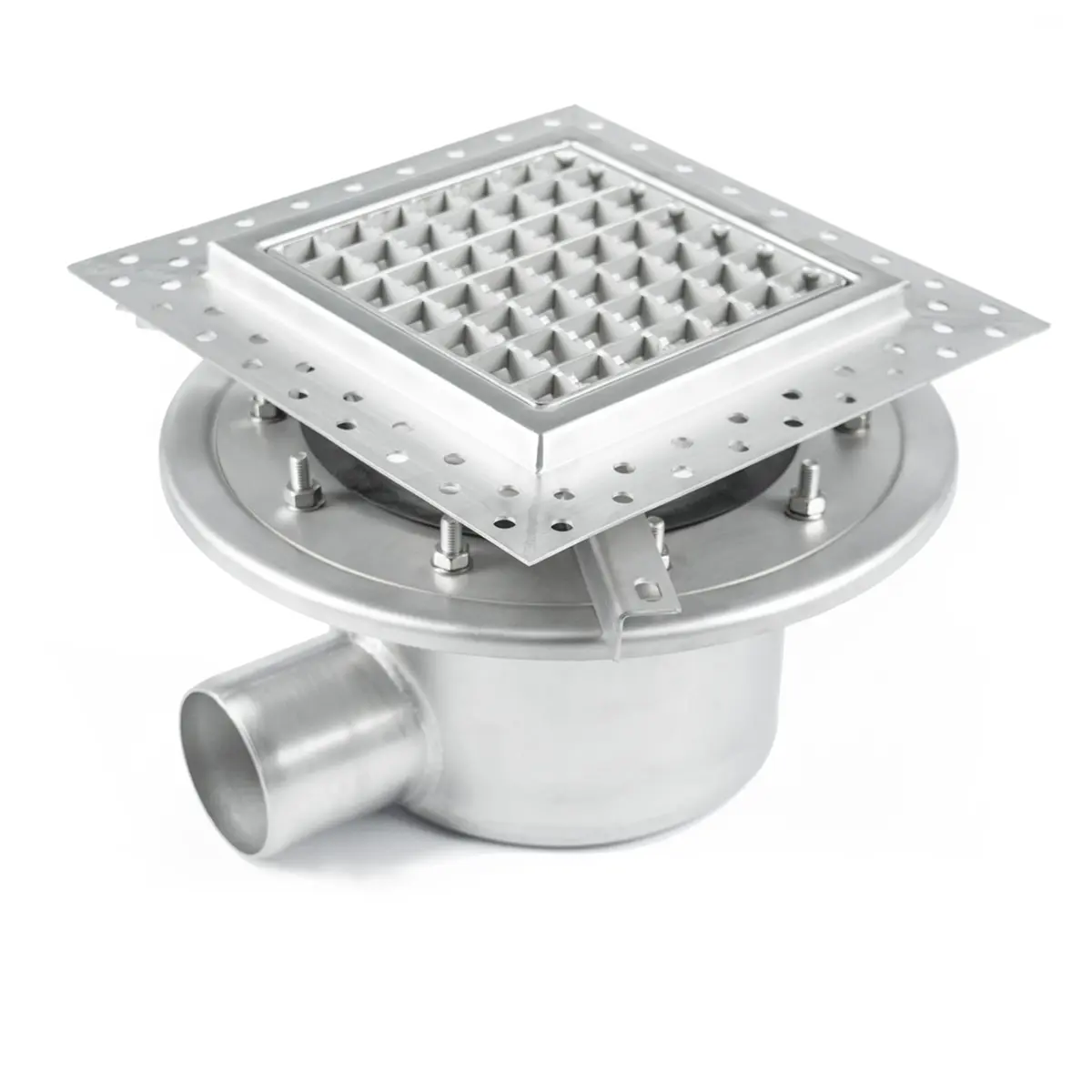 Kaksiosainen sivusisäänmeno liukastumisen estävällä kannella