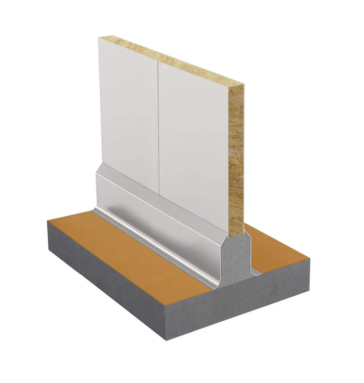 Kaksoisjalusta ruostumatonta terästä