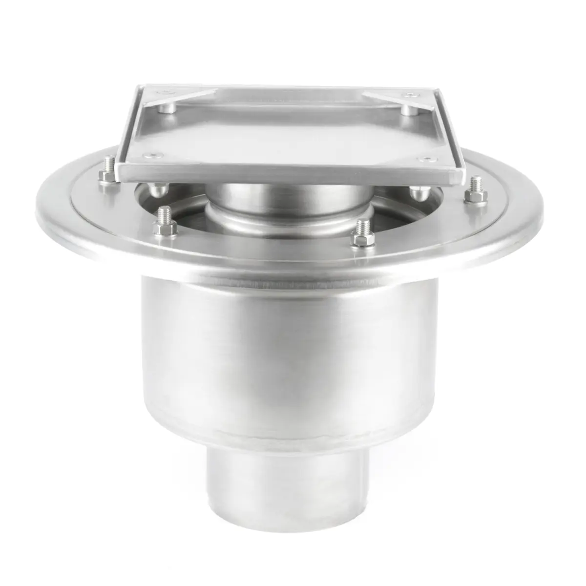 Ruostumattomasta teräksestä valmistettu kaksiosainen alempi tarkastuskaivo kansi laattapäällystystä varten