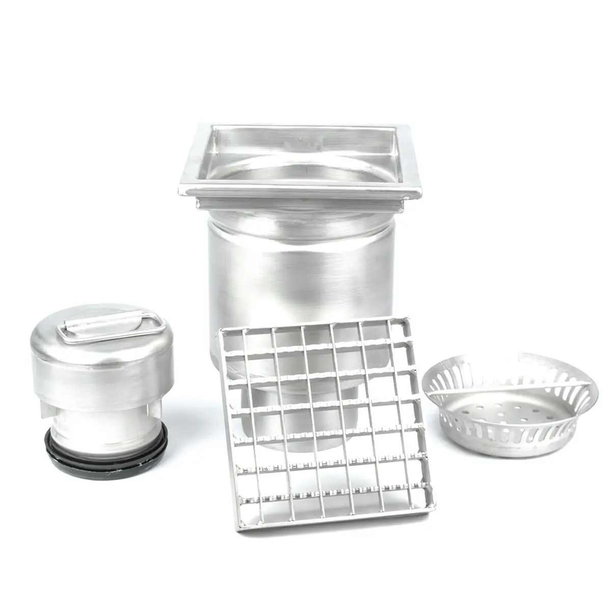 Pystysuora neliömäinen viemärisetti