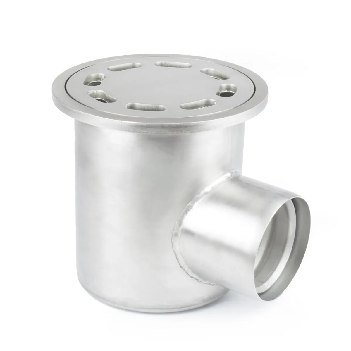 Pyöreä sivusisäänmeno rei’itetyllä levykannella