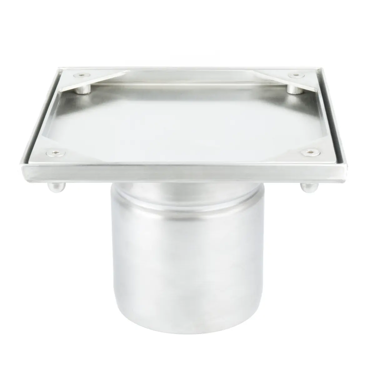 Pystysuora ruostumattomasta teräksestä valmistettu tarkastusluukku laattapäällysteeseen