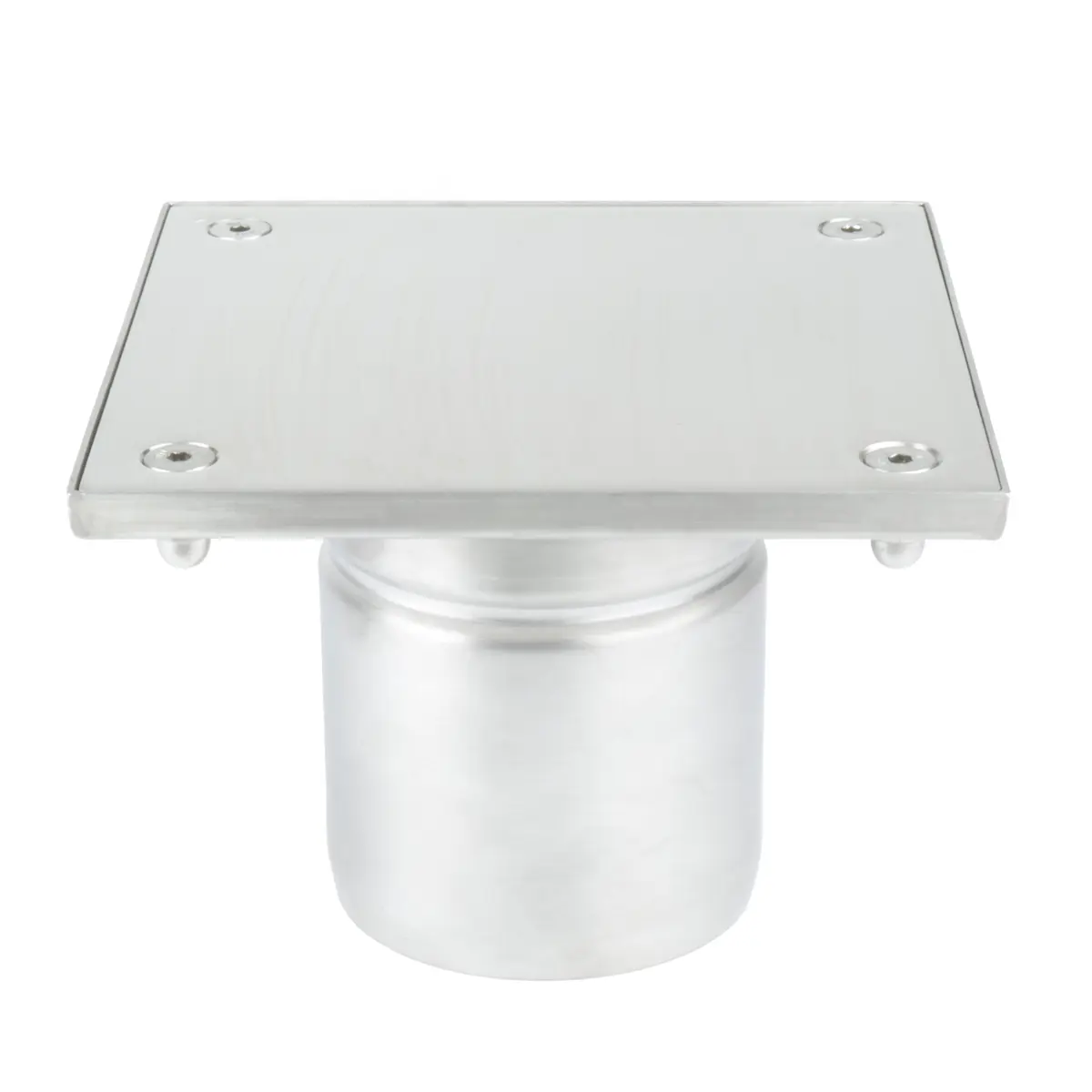 Pystysuora ruostumattomasta teräksestä valmistettu tarkastusaukko ruuvattavalla levykannella