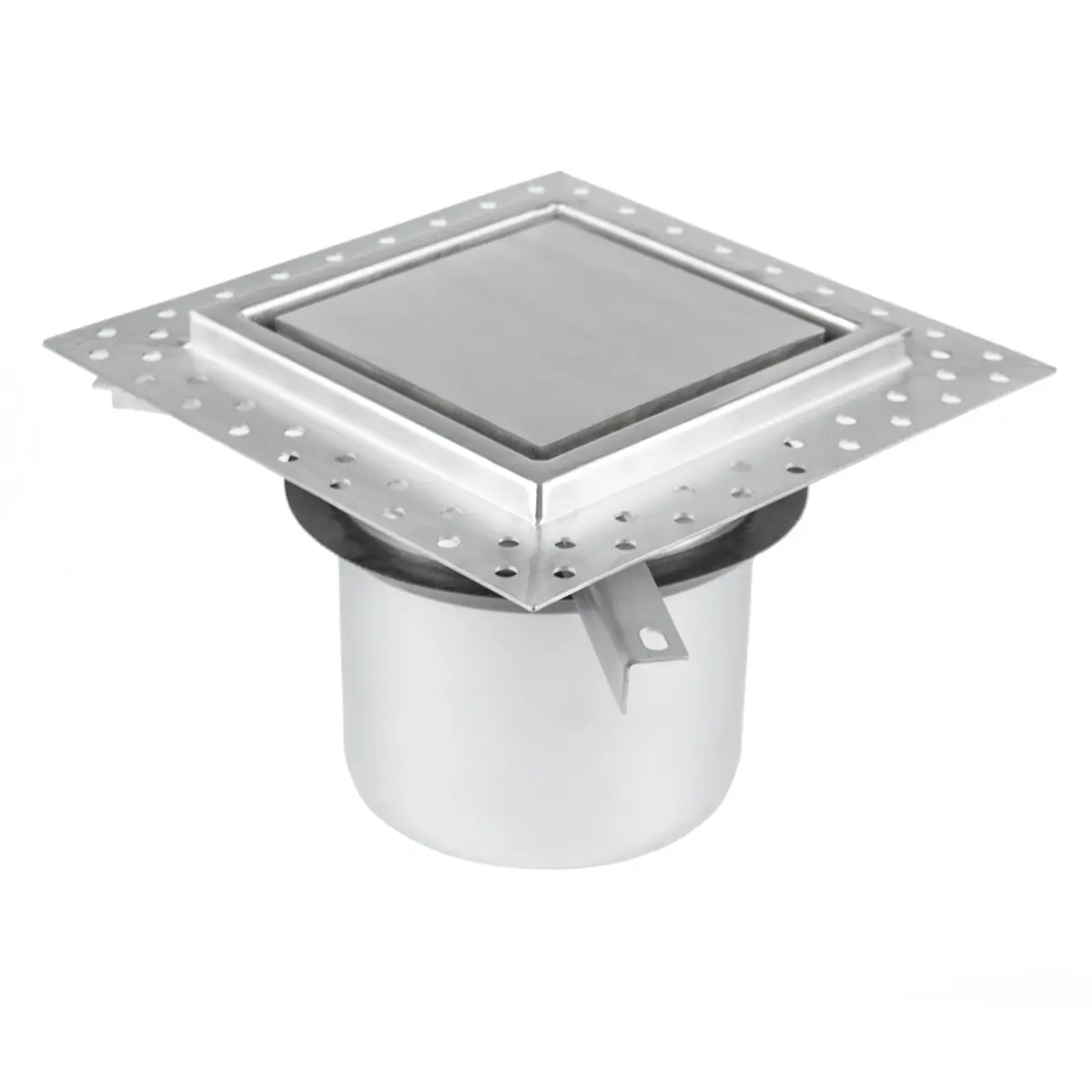 Kaksiosainen lattiakaivo, säädettävä yläosa