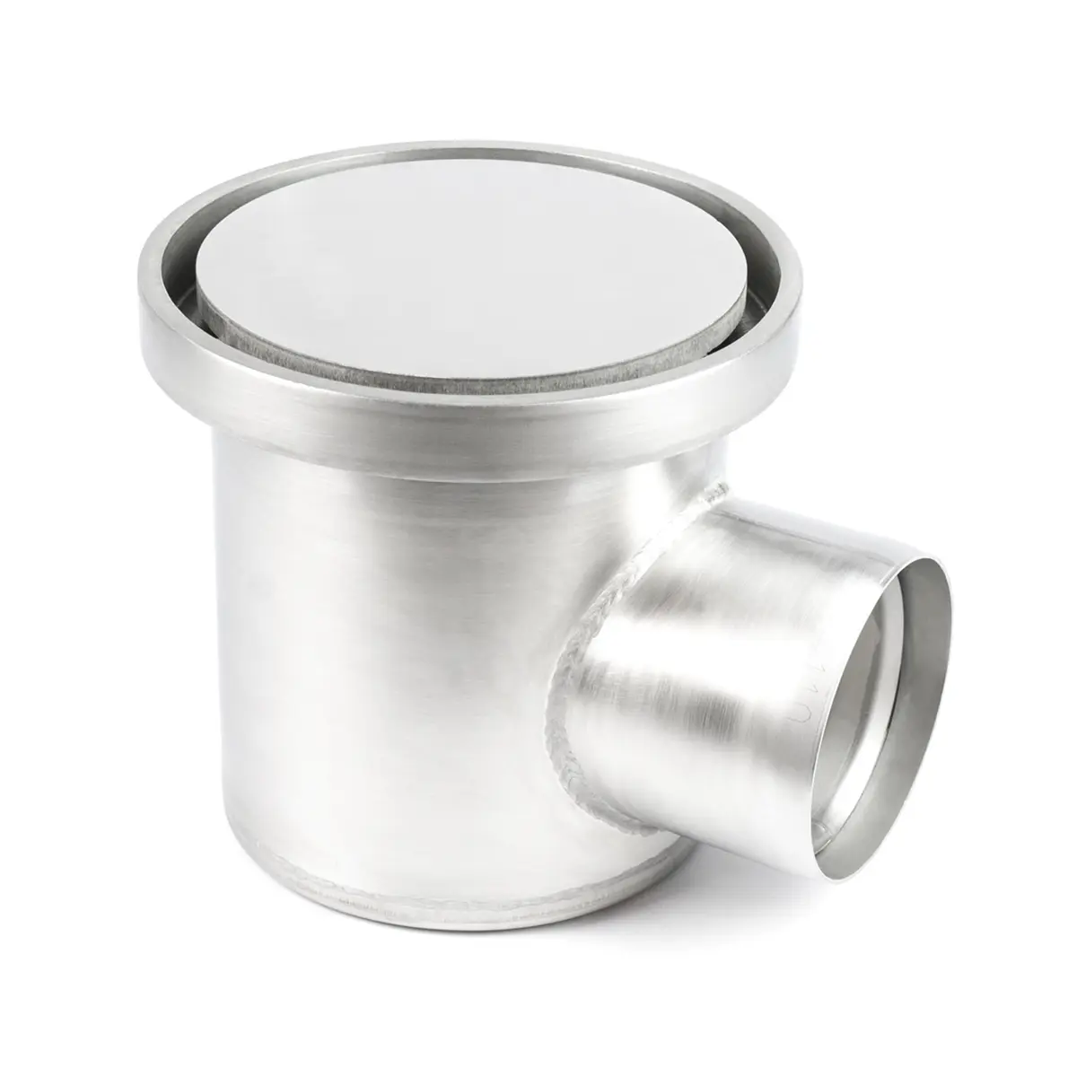 Pyöreä sivusisääntulo levykannella