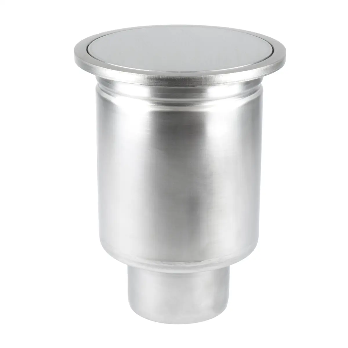 Pystysuora pyöreä lattiakaivo kansilevyllä