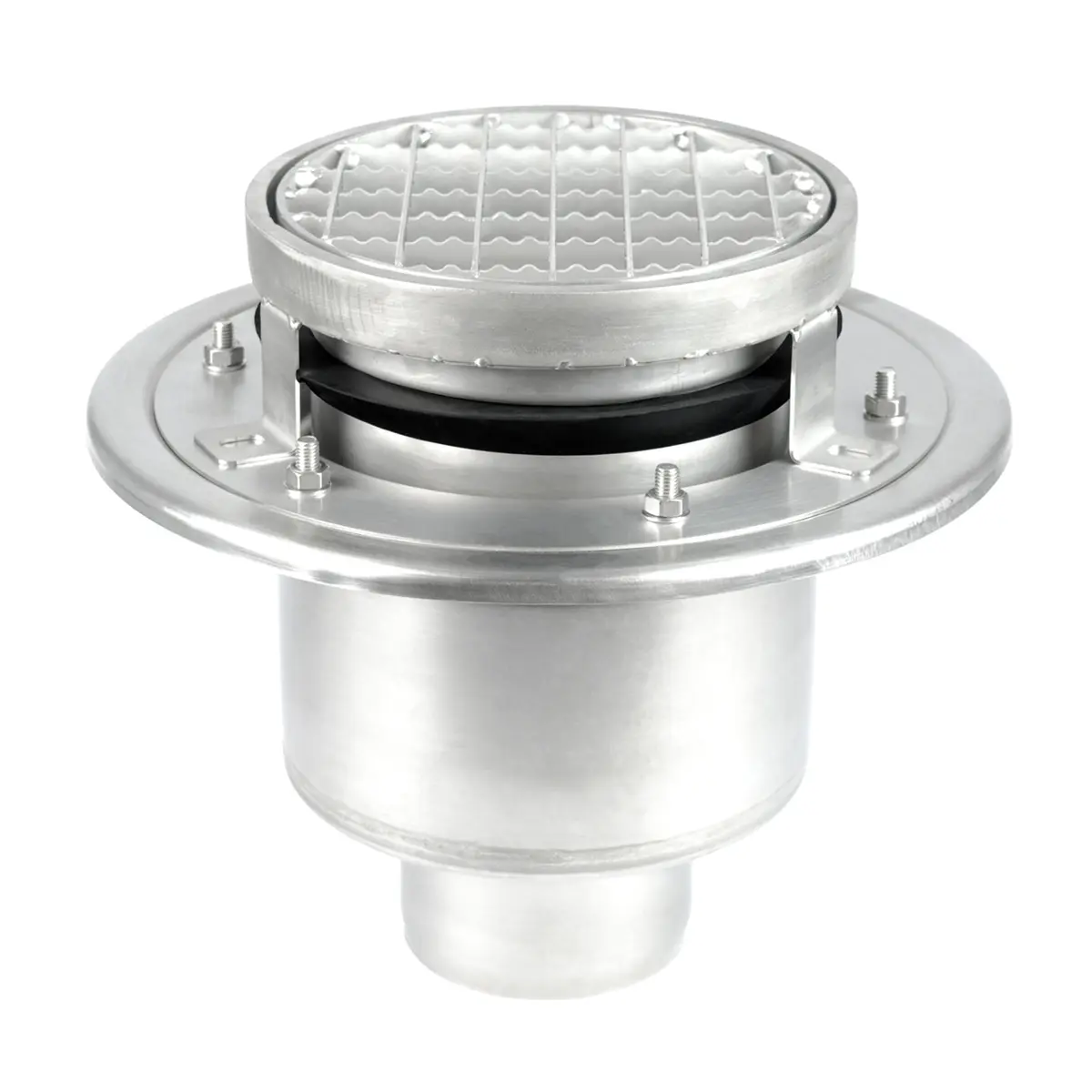 Pyöreä pohjaviemäri kaksiosainen liukuestekannella